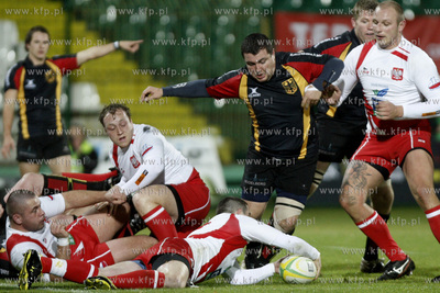 Gdansk. Stadion przy ul. Traugutta. Mecz rugby dywizji...