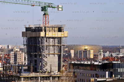 Gdansk. Centrum biurowe Neptun w budowie. 28.12.2012...