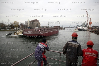 Stocznia Remontowa Shipbuilding SA. w Gdansku. Wodowanie...
