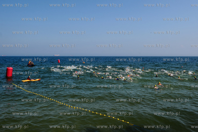 Gdynia. Bulwar nadmorski. Mistrzostwa Polski w Aquatlonie,...