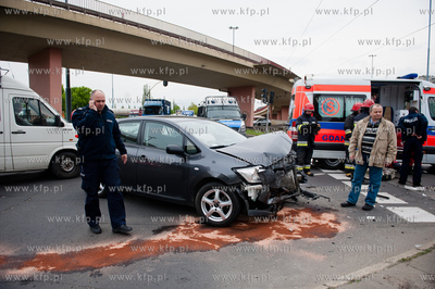 Gdansk. Skrzyzowanie ulic Siennickiej oraz Dlugie Ogrody....