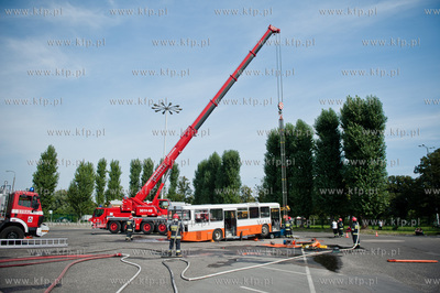Gdansk. Teren bazy autobusowej ZKM przy ul. Hallera....