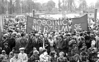 Ostatni pochod 1 - majowy w Gdansku w okresie PRL-u.Nz...