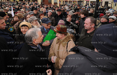 Wizyta prezydenta Lecha Kaczynskiego w Wejherowie....