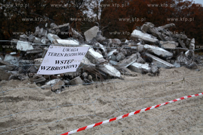 Sopot, Lazienki Polnocne. Rozpoczeto rozbiorke tarasu...