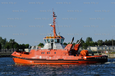 Gdansk Nowy Port. Kanal Motlawy. Holownik Virtus 
03.06.2010
fot....