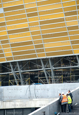 Gdansk. Stadion PGE Arena. Nieoficjalna wizyta premiera...