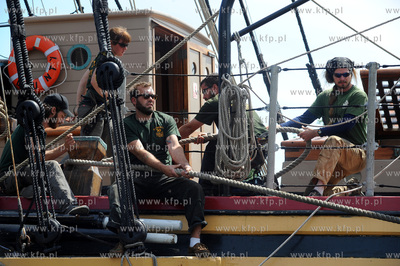 Gdansk. HMS Bounty, replika XVIII wiecznego zaglowca...