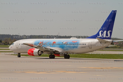 Boeing 737 Skandynawskich linii lotniczych SAS w specjalnym...