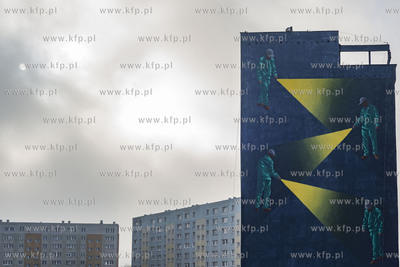 Gdańsk Zaspa. Mural przy ul. Pilotów.08.11.2019...