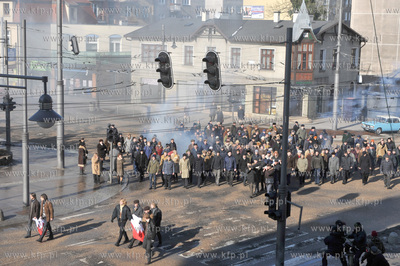 Realizacja filmu Czarny Czwartek na rogu ul. 10 Lutego...