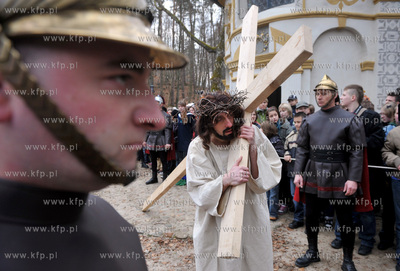 Wejherowo. Droga Krzyzowa. Inscenizacja Meki Panskiej...