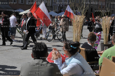 Manifestacja 1 majowa z okazji Swieta Pracy zorganizowana...
