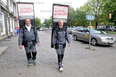 Kampania spoleczna NSZZ "Solidarnosc" przed wyborami...