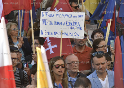 Gdańsk. Przedproże Ratusza Głównego Miasta. Prodemokratyczna...