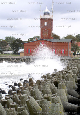 Latarnia morska w Darlowku. 30.09.2004 fot. Krzysztof...