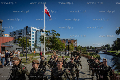 Muzeum II Wojny Światowej.Uroczysta przysięga żołnierzy...