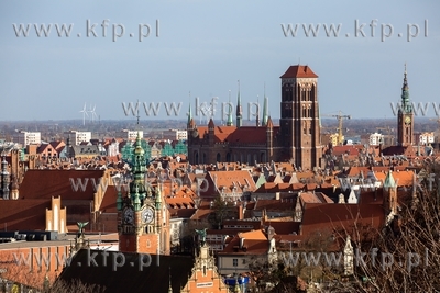Panorama Gdańska, widok z Góry Gradowej. 24.03.2019...