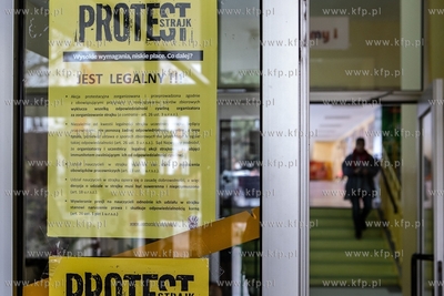 Gdańsk. Strajk nauczycieli w Szkole Podstawowej nr...