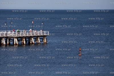 Gdynia Orłowo. Upalny dzień nad morzem. 29.06.2019...