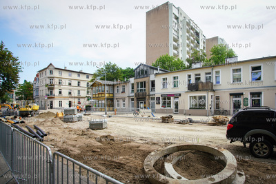 Sopot, Remont ulicy 3 maja w Sopocie. 29.06.2022 /...