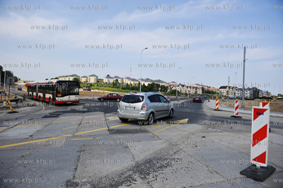 Gdansk. Budowa ulicy Nowej Lodzkiej oraz nowej lini...