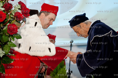 Gdansk. Akademii Wychowania Fizycznego i Sportu. Uroczystosc...