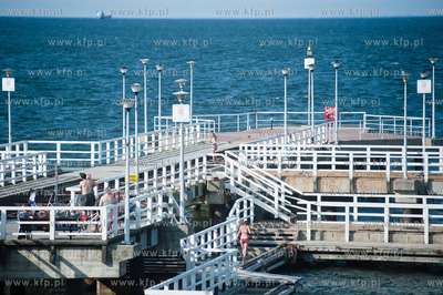 Gdansk. Wakacyjny, sloneczny dzien na plazy w Brzeznie.
Nz...