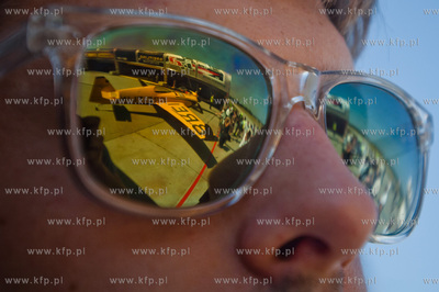 Gdynia. Lotnisko Kosakowo. Konferencja prasowa poprzedzajaca...