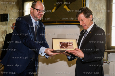 Gdansk. Wielka Sala Wety Ratusza Glownego Miasta. Uroczystosc...