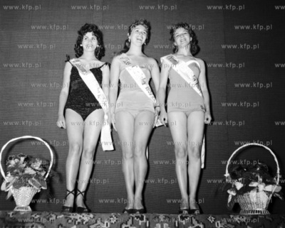 Wybory Miss Gdanska lub Wybrzeza.  1957 
z0002110
Fot....