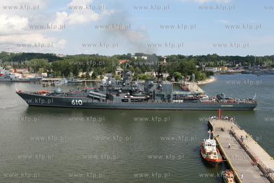 Gdynia. Wizyta trzech okretow Floty Baltyckiej Federacji...
