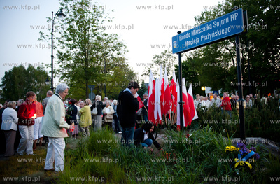 Sopot. Uroczystosc odsloniecia tablicy Ronda im. Senatora...