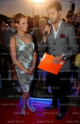 Sopot. Molo. Inauguracja Orange Kino Letnie.
n/z Julia...