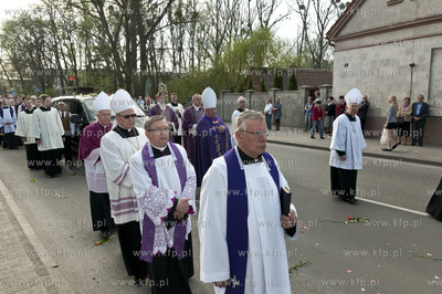 Eksporta zwlok biskupa Szlagi do katedry pelplinskiej....