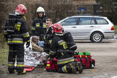 Pozar mieszkania w Pelplinie przy ulicy Mickiewicza....