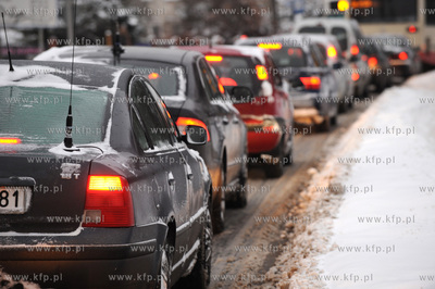 Gdansk, ul. Swietokrzyska, na wysokosci Lostowic. Drogowcy...