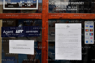 Biuro Orbis Travel w Gdansku na ul. Podmlynskiej. Nz....