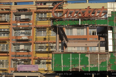 Gdansk, Wrzeszcz. Rozbiorka restauracji Cristal. Budynek...