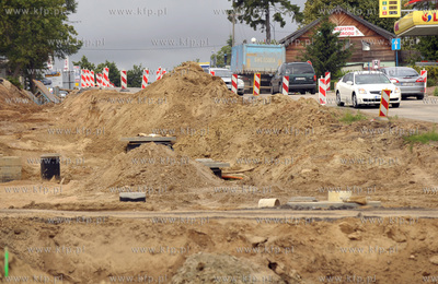 Budowa trasy WZ na ul. Kartuskiej w okolicach stacji...