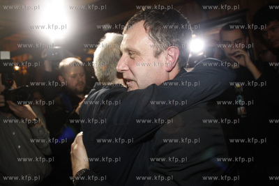 Sopot. Restauracja Harnas. Wieczor wyborczy obozu Jacka...