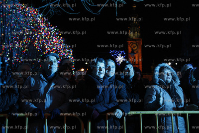 Gdansk. Dlugi Targ. Koncert Cała Polska śpiewa kolędy...