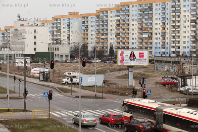 W rejonie al. Jana Pawła II i ul. Burzynskiego w Gdansku...