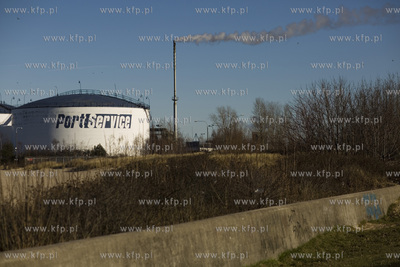 Gdansk. Westerpaltte. Port Polnocny. Firma Port Service...