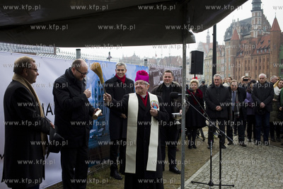 Uroczystość wmurowania aktu erekcyjnego na Wyspie...