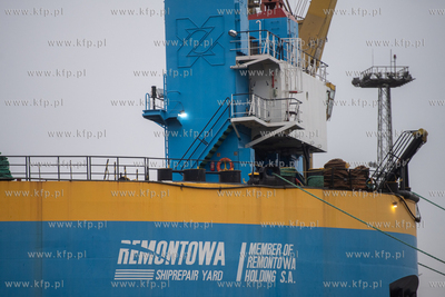 Gdańska Stocznia Remontowa im. J. Piłsudskiego. Wodowanie...