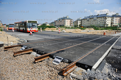 Gdansk. Budowa ulicy Nowej Lodzkiej oraz nowej lini...