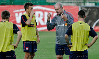 Gdansk. Stadiom Mosir, Lechii Gdansk. Trening reprezentacji...