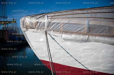 Gdansk. Stocznia Remontowa. Pierwsza od czasu wodowania...