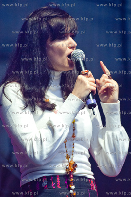 Gdansk. Scena przy Zielonej Bramie. Koncert Ani Rusowicz...